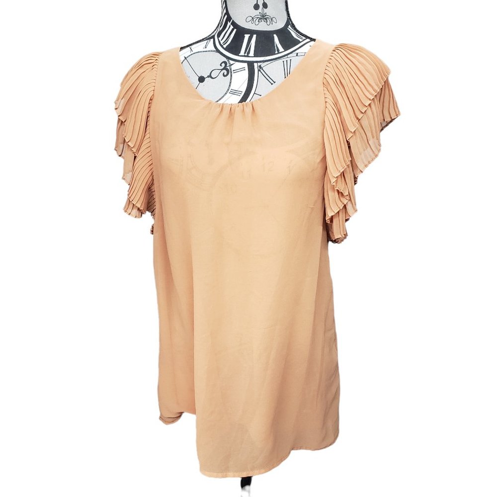 Forever 21 Women's sz Small Petite Light Rust casual or professional top